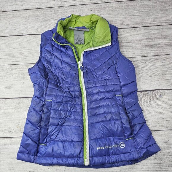 Free Country Puffer Down Shell Quilted Vest‎ Girls Size XS 5/6 - Picture 1 of 4
